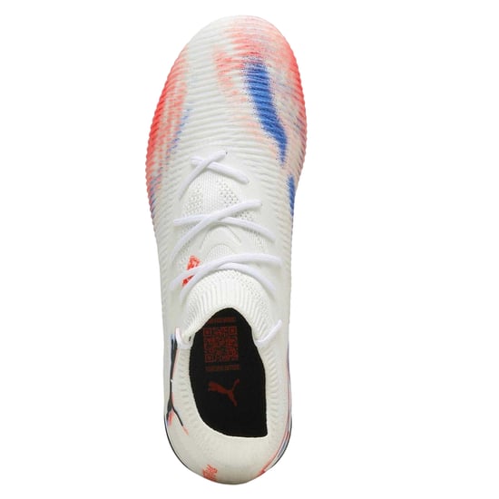 Puma Dames Future 8 Match Snug Fit Kunstgras Voetbalschoenen (Wit/Zwart/ Rood) - Image 3
