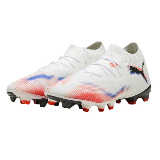 Puma Dames Future 8 Match Snug Fit Kunstgras Voetbalschoenen (Wit/Zwart/ Rood) - Image 5