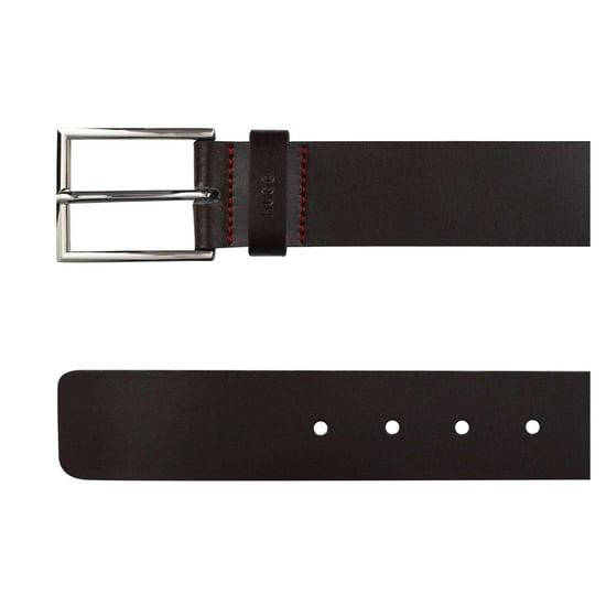 Hugo Boss Mens Giaspo Leather Belt (Brown) - Image 3