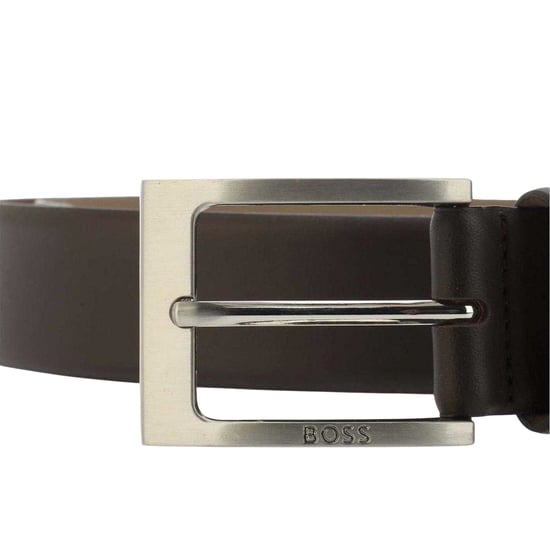Boss Heren leren riem (Zwart) - Image 3