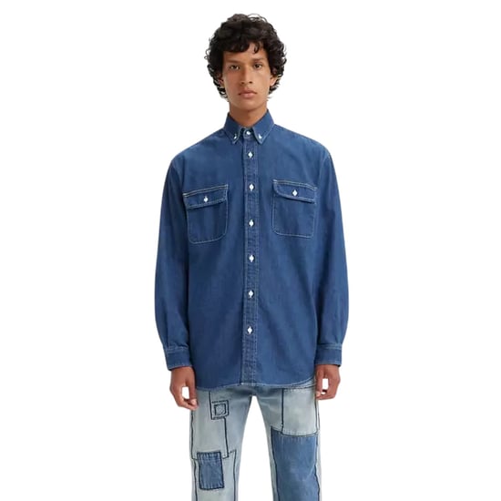 Levis Herr Klassisk Denim Skjorta med Bröstficka (Indigo) - Image 4