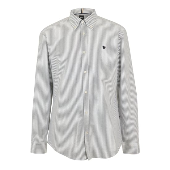 Boss H-Roan Oxford Overhemd (Donkerblauw/Grijs) - Image 1