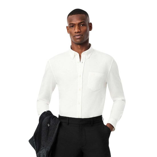 Lacoste Heren Katoenen Jersey Regular Shirt (Crème) - Image 4
