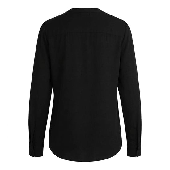 Boss Dames/Dames Zijden Regelmatige Blouse Met Lange Mouwen (Zwart) - Image 2