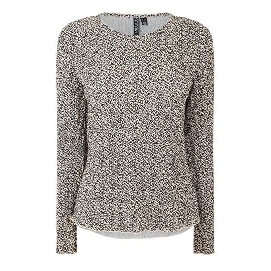 Pieces Dames/Dames Crew Hals Relaxed Fit Blouse met Lange Mouwen (Natuurlijk) - Image 1