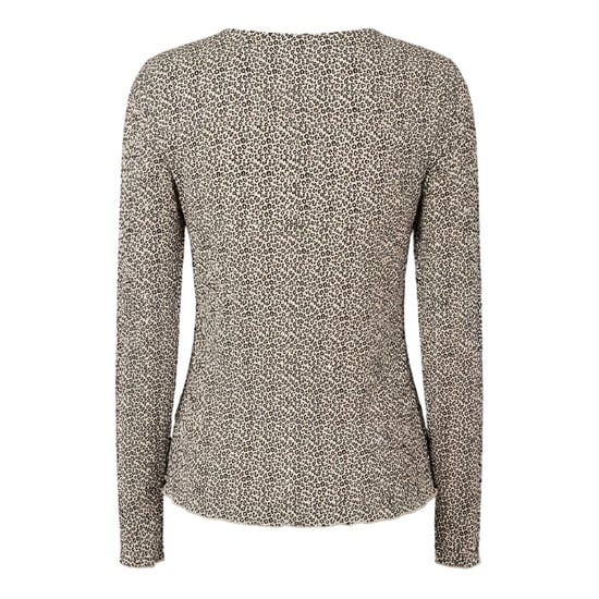 Pieces Dames/Dames Crew Hals Relaxed Fit Blouse met Lange Mouwen (Natuurlijk) - Image 2