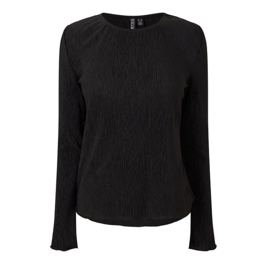 Pieces Dames/Dames Crew Hals Relaxed Fit Blouse met Lange Mouwen (Zwart) - Image 1