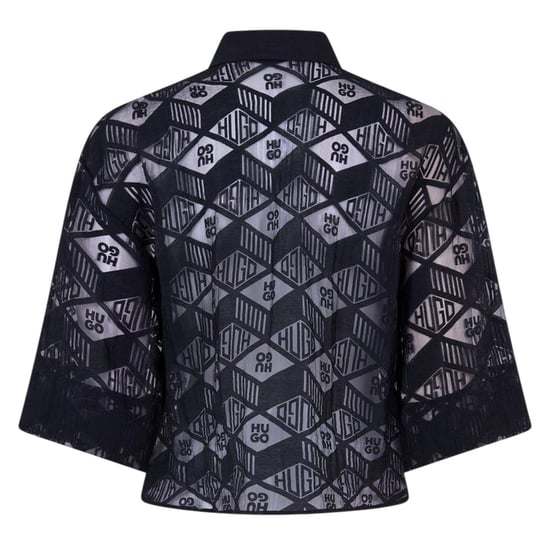 Hugo Ephraima-blouse met lange mouwen voor dames (Zwart) - Image 2
