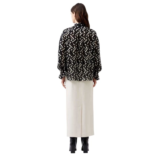 French Connection Womens/Ladies Diandra Long-Sleeved Blouse (Black/Cream) - Image 3