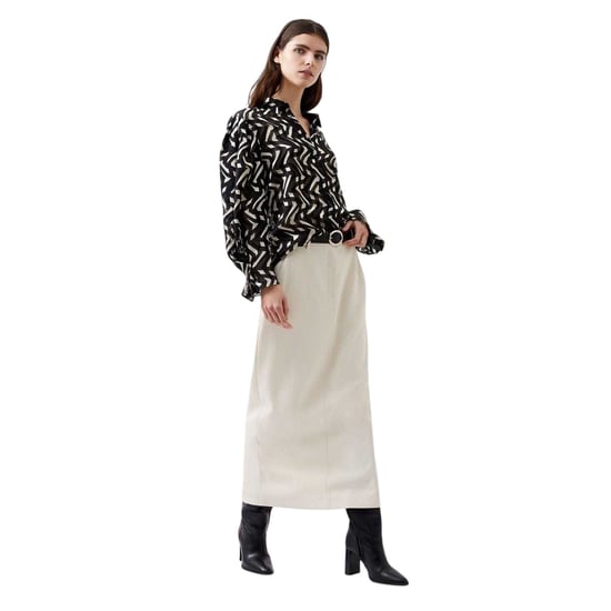 French Connection Womens/Ladies Diandra Long-Sleeved Blouse (Black/Cream) - Image 4