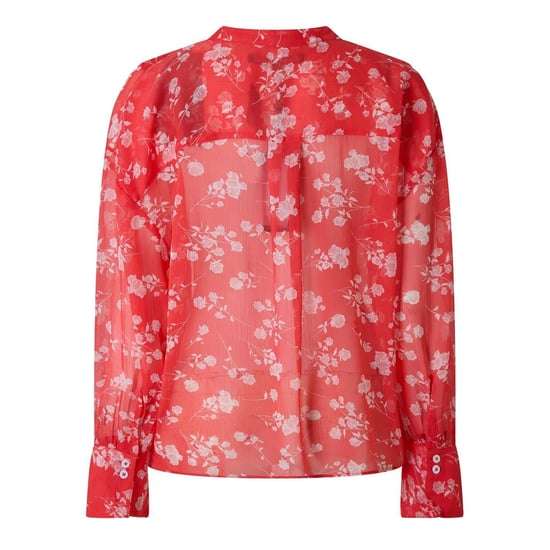 French Connection Womens/Ladies Alesndra Floral V Neck Long-Sleeved Blouse (Cayenne) - Image 2