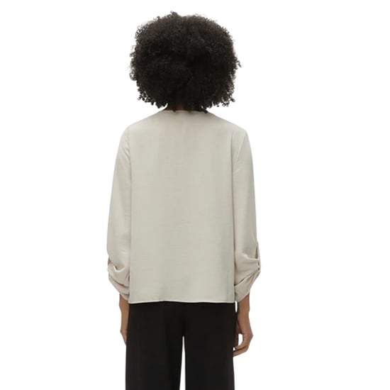 Vero Moda Damesblouse met V-hals en lange mouwen (Puimsteen) - Image 3