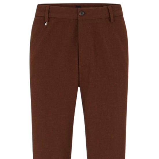 Boss Mens Kane Logo Slim Trousers (Medium Brown) - Image 2