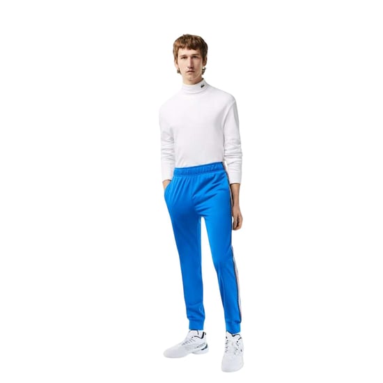 Lacoste Heren Logo Tapered Tennis Trainingsbroek (Blauw) - Image 4