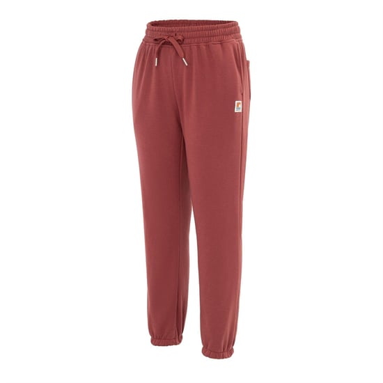 SoulCal Womens/Ladies Fleece Plain Joggers (Dark Red) - Image 3