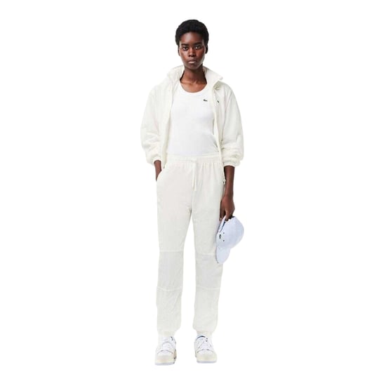 Lacoste Effen fleece joggingbroeken voor dames (Wit) - Image 4