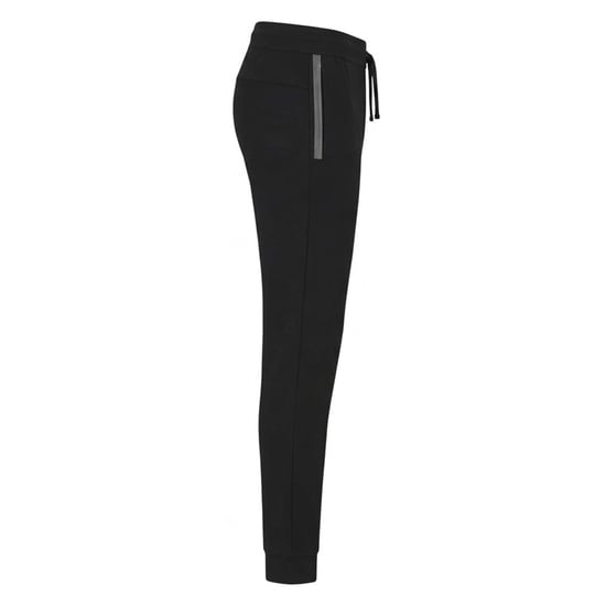 Boss Heren Zijkleur Logo Tapered Joggingbroeken (Zwart) - Image 2