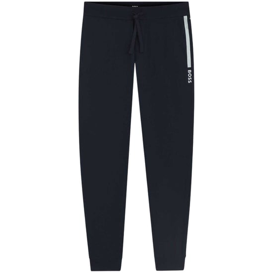 Boss Mannen Zijlogo Tapered Joggingbroek (Donkerblauw) - Image 1