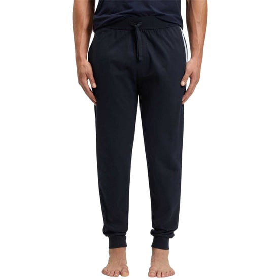 Boss Mannen Zijlogo Tapered Joggingbroek (Donkerblauw) - Image 4