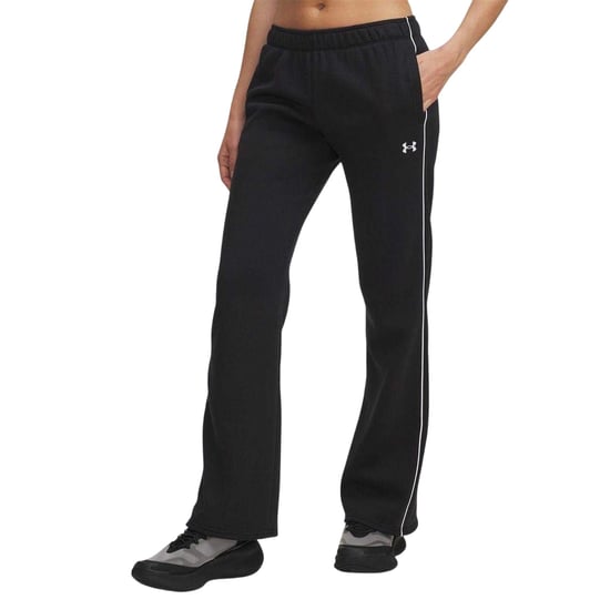 Under Armour Rival-joggingbroek met zijstrepen en uitlopende pijpen voor dames (Zwart) - Image 2