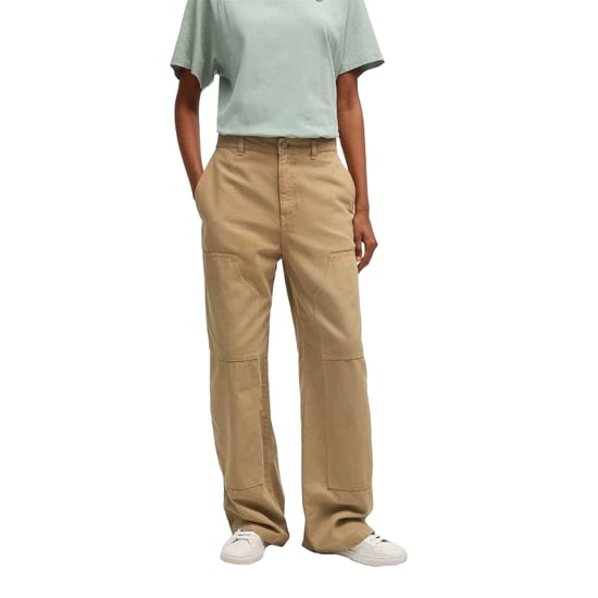 Hugo Hacarpe cargo-broek met rechte pijpen voor dames (Beige) - Image 2