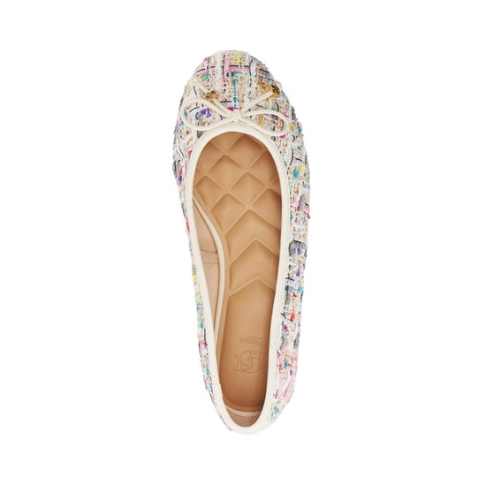 Women's Dune London Lo Hallo Textured Flats Pumps in Multi - Image 4