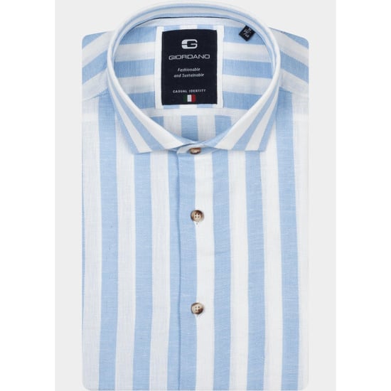 Giordano Overhemd heren row long sleeve cutaway linen 617822/61 - Image 1