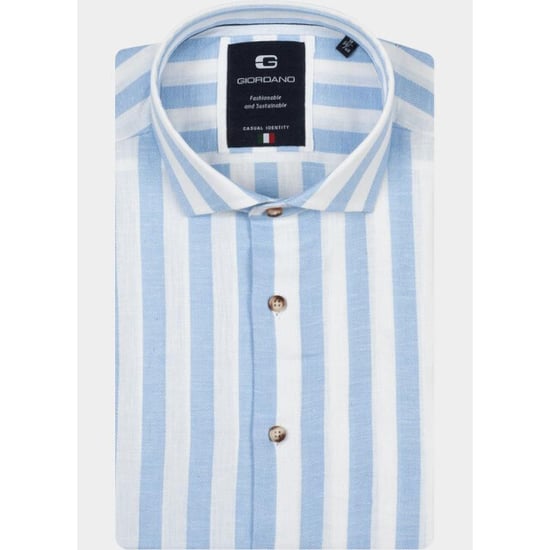 Giordano Overhemd heren row long sleeve cutaway linen 617822/61 - Image 2