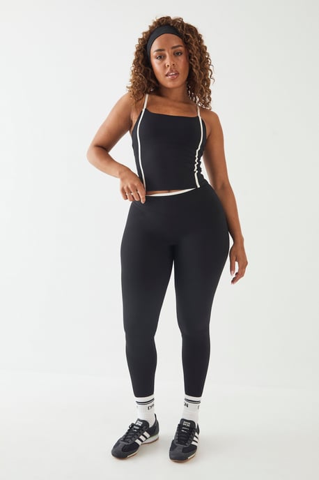 DSGN Studio Sculpt Contrast Piping Vest Top - Image 3
