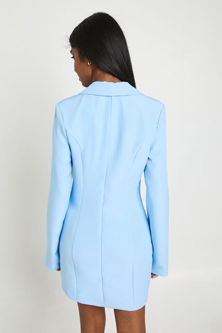 Drape Detail Tailored Blazer Dress - Image 2