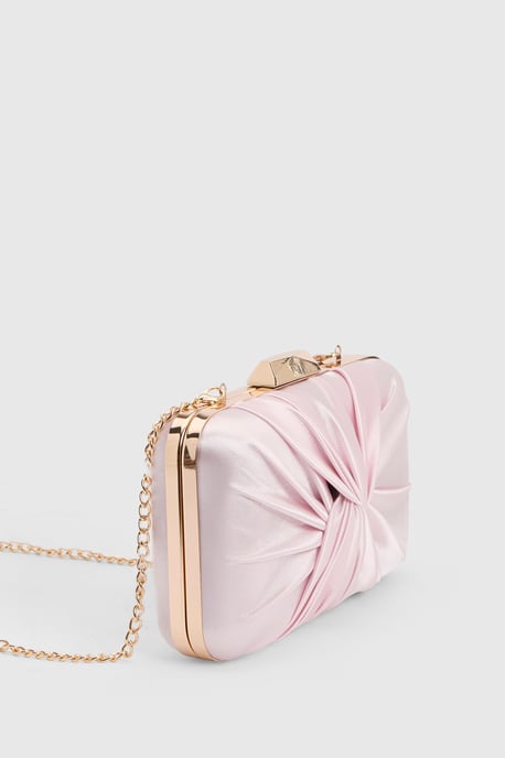 Beaut Satin Twist Clutch Bag - Image 3