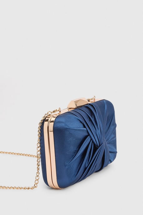 Beaut Satin Twist Clutch Bag - Image 3