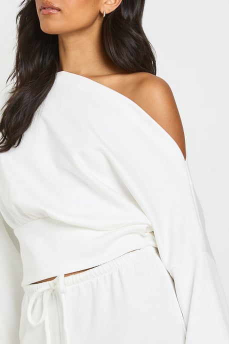 Soft Touch Off Shoulder Sweatshirt - Image 4