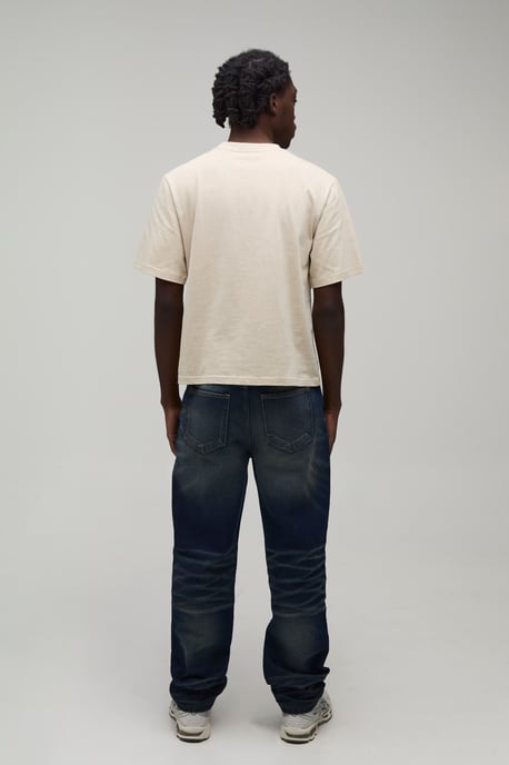 Straight Rigid Acid Wash Denim Jeans - Image 2