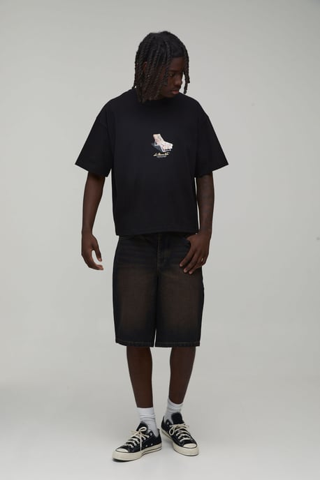 Regular Rigid Denim Jorts - Image 3