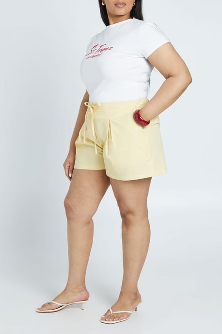 Plus Elasticated Back Front Pleat Bermda Short - Image 3