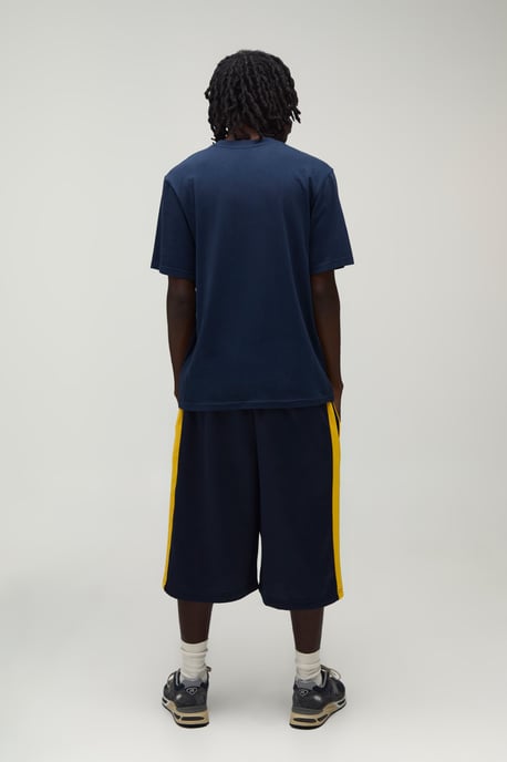 Stripe Tricot Jersey Bermuda Jort - Image 2