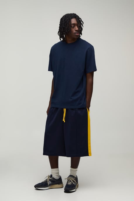 Stripe Tricot Jersey Bermuda Jort - Image 4