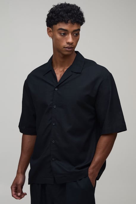 Oversized Half Sleeve Palm Print Shirt - Image 3