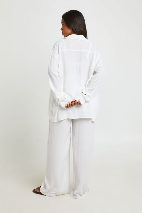 Cheesecloth Shirt & Trouser Beach Co Ord - Image 2