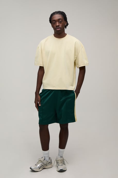 Regular Fit Stripe Tricot Jersey Shorts - Image 4