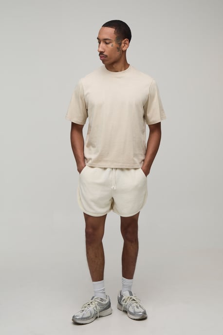 Racer Fit Towelling Jersey Shorts - Image 4