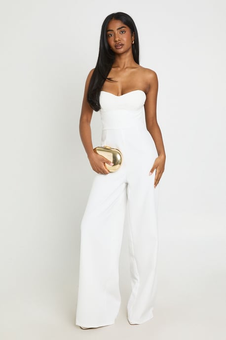 Tailored Sweetheart Bandeau Jumpsuit - Image 1