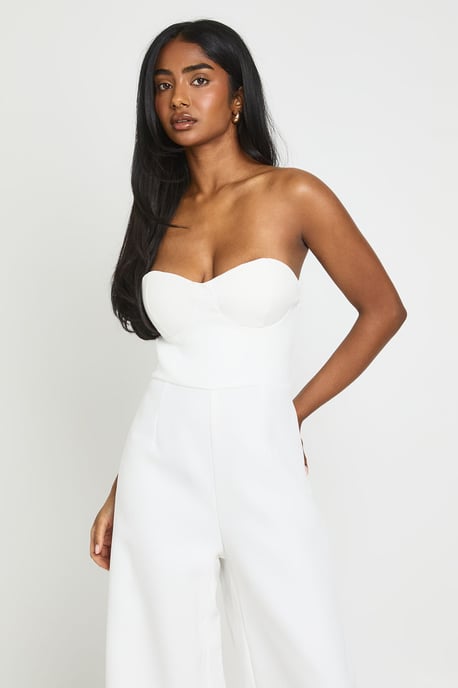 Tailored Sweetheart Bandeau Jumpsuit - Image 4