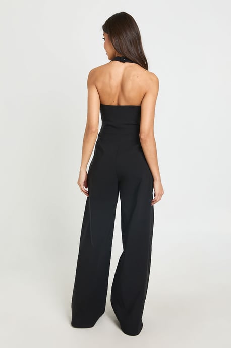 Sweetheart Halterneck Wide Leg Jumpsuit - Image 2