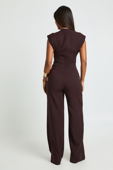 Ruched Waist Wide Leg Jumpsuit - Image 2