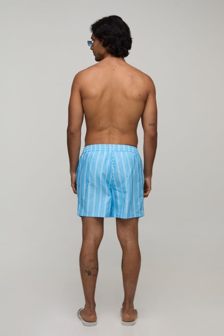Stripe Mid Length Swim Short - Image 2