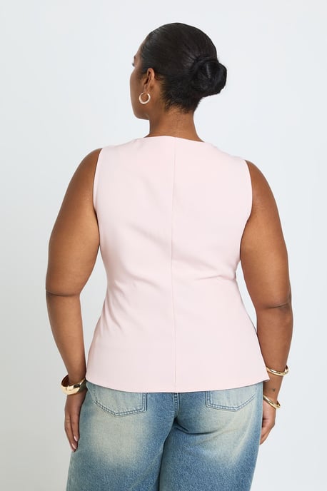 Plus Trim Detail Waist Coat - Image 2