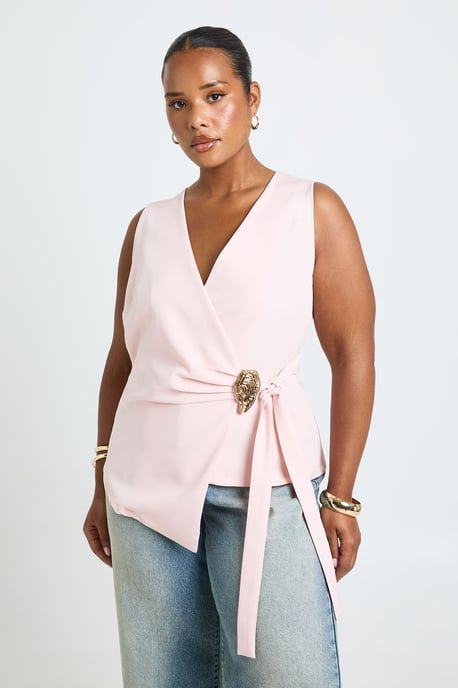 Plus Trim Detail Waist Coat - Image 3