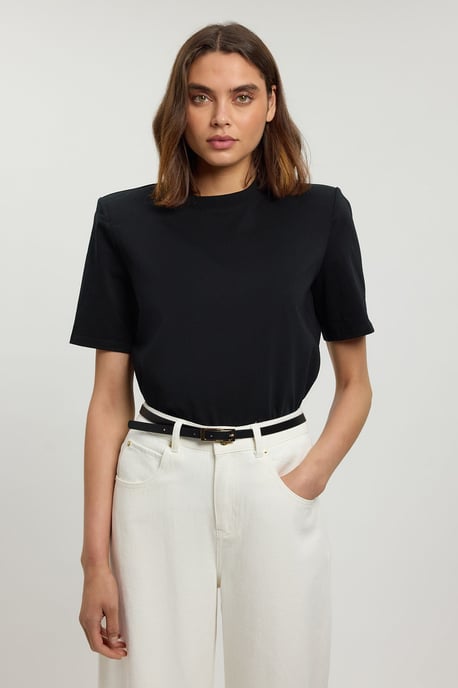 Power Shoulder Jersey T-Shirt - Image 1